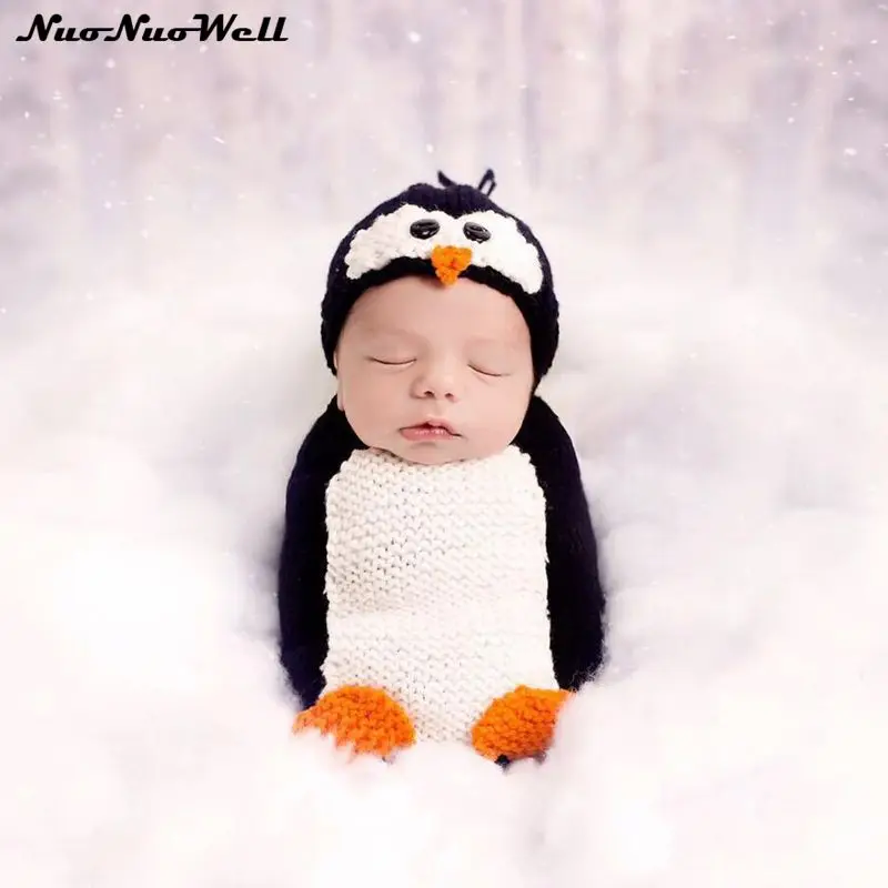 Симпатичные новорожденных для маленьких мальчиков девочек Спальные мешки для Пингвин Стиль пеленание Одеяло спальный мешок милый ребенок