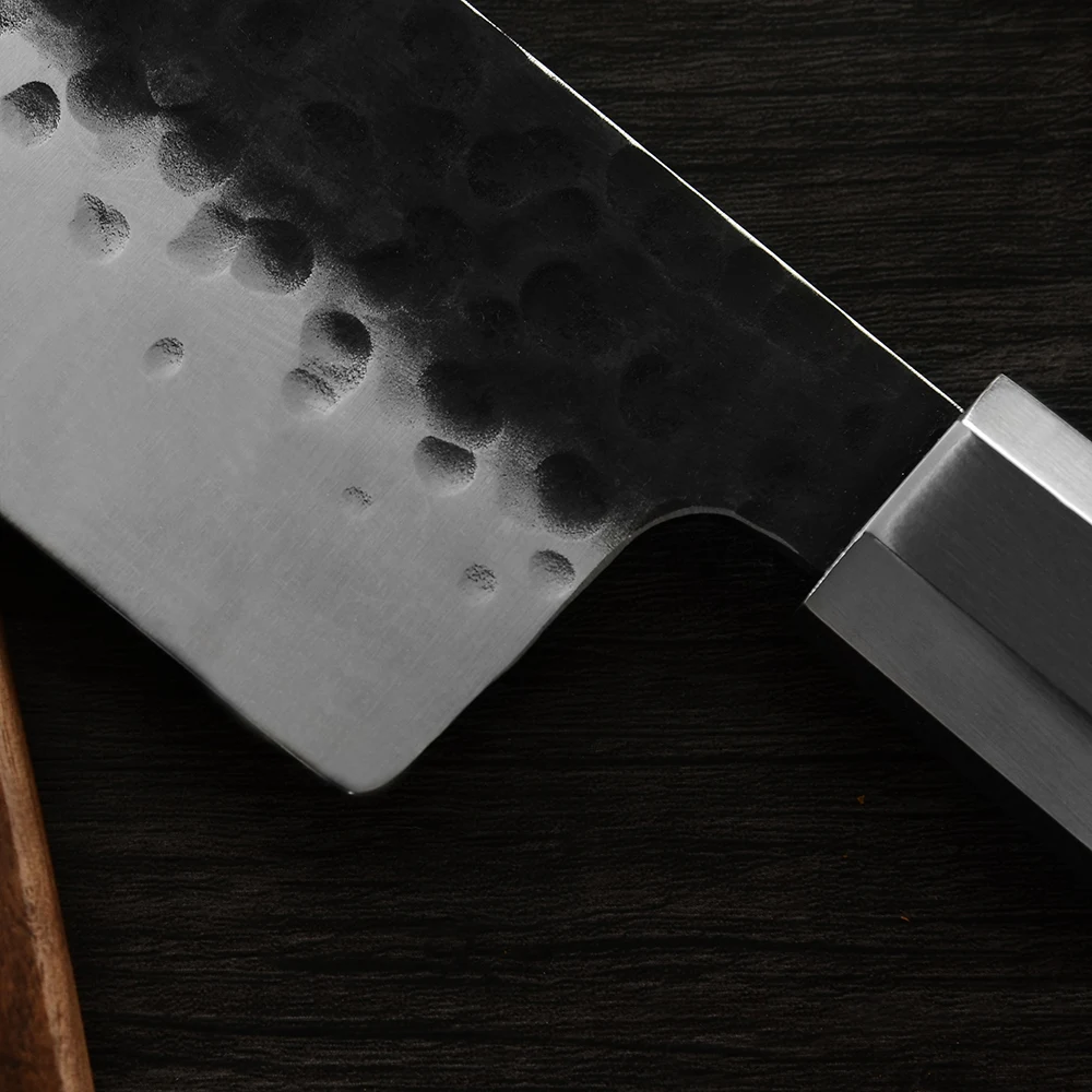 Дамасский супер острый Nakiri ручной работы кованый кухонный нож маленький разделочный нож из нержавеющей стали поварские ножи кованый Кливер деревянная рука