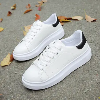 

Women Shoes Fashion White Sneakers Chunky Vulcanize Shoes Female 2019 Spring Summer Casual Shoes Women Platform Tenis Feminino