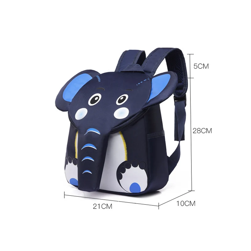 Слон школьный рюкзак для детей милый мягкий хлопок Горячая Распродажа 3D дизайн с изображением животных детские школьные сумки для мальчиков и девочек школьный plecak szkolny