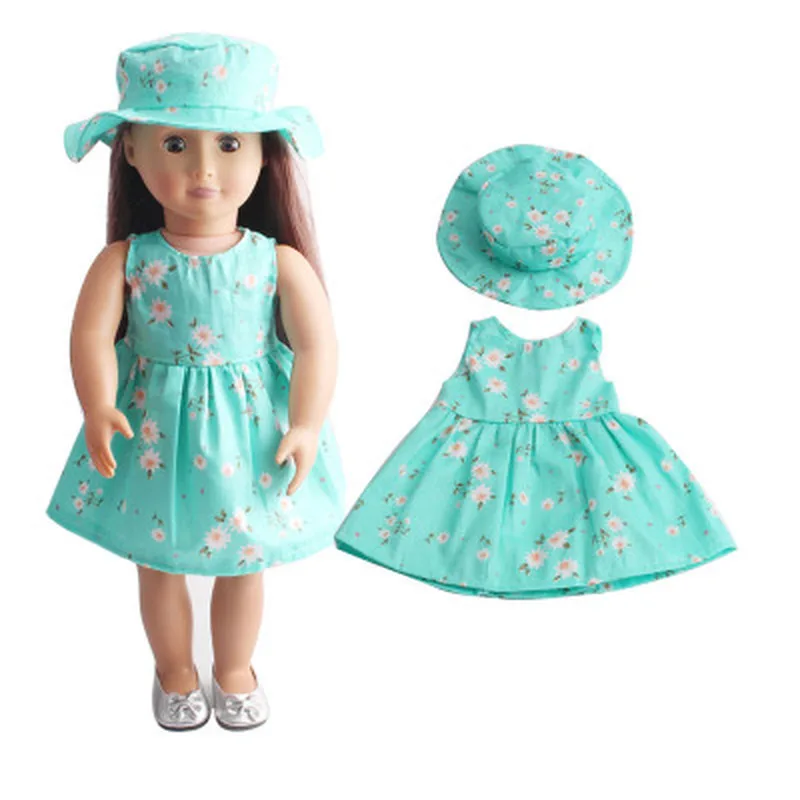 Новая Детская кукла крутая модная Высококачественная юбка и шляпа для 18 дюймов наше поколение для американских девочек кукольная одежда