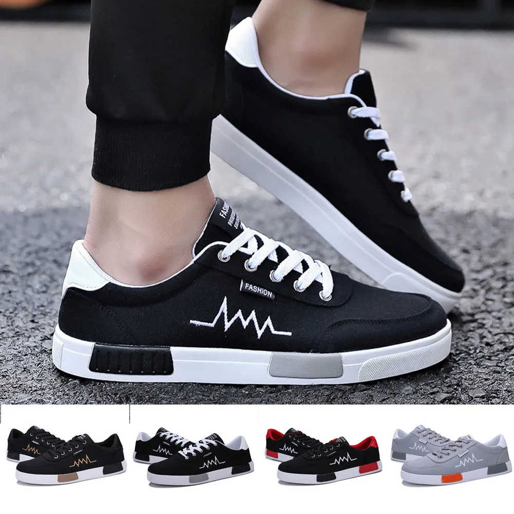 

YOUYEDIAN Men Casual Shoes Wear Resistant Shoes Comfortable Round Toe Lace up Cross-tied Flat Snekaer zapatos de hombre sapatos