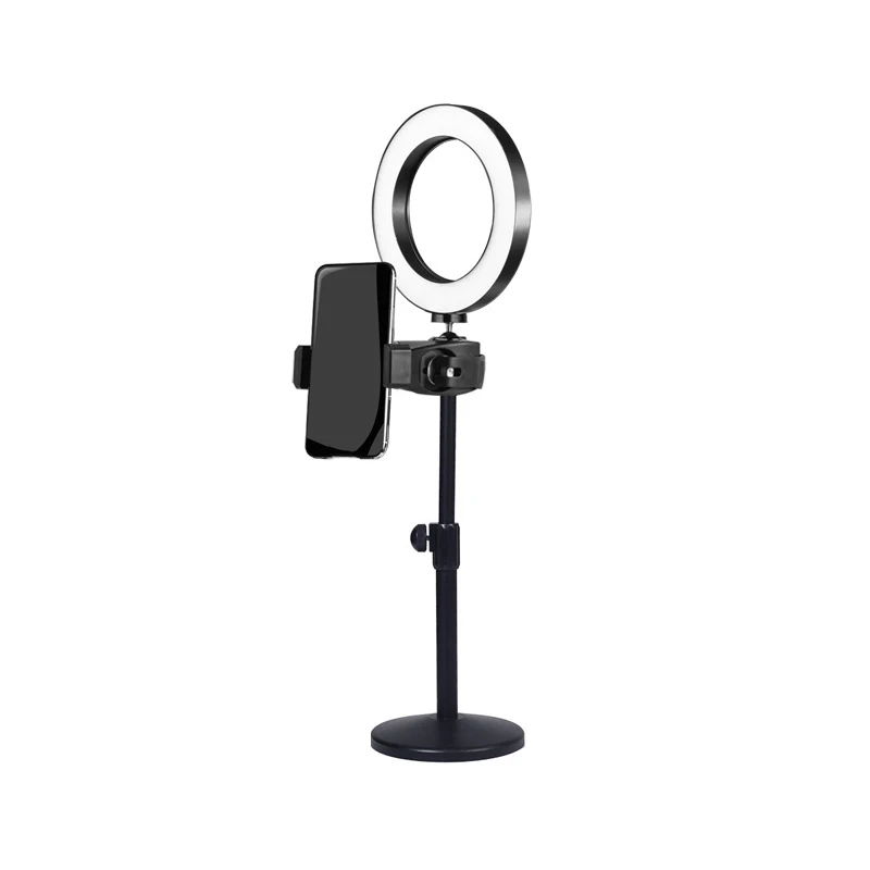

Phone Photography 20CM LED Beauty Ring Light Lamp+Adjustable Bracket Stand Kits For Photo Studio/Video Desktop Fill Light