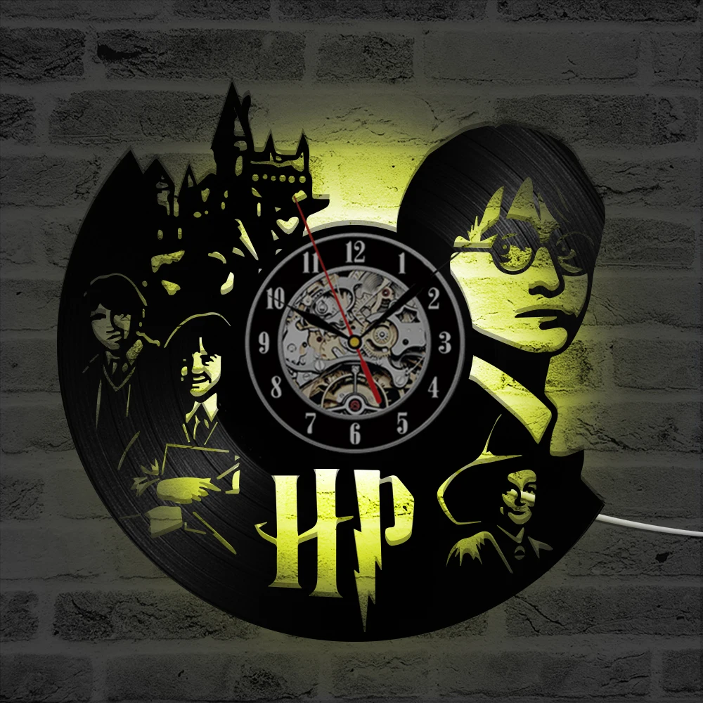 Harry Potter 02 - Horloge disque vinyle déco