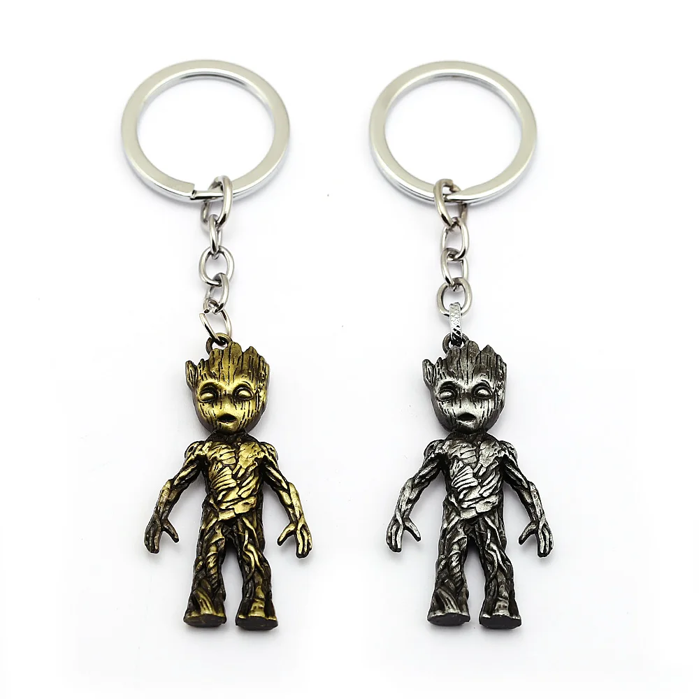 

Figure Avengers Super Hero Key Chains For Men Little Person key Ring 2 Color Keychain llaveros porte clef trinket Jewelry brelok