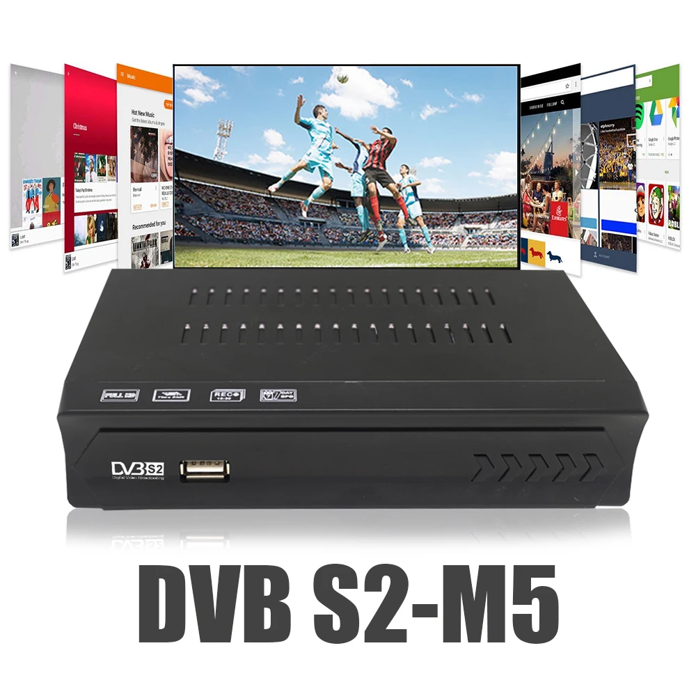 DVB S2 ТВ коробка Satelllite приемник полностью HD цифровой DVB-S/S2 H.264 MPEG-2/4 Декодер каналов кабельного телевидения Поддержка CCcam HD FTA IKS SKS Смарт DVB-S2