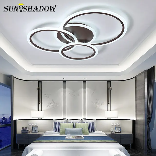 Low Cost Plafondlamp Modern Led Ceiling Light For Living room Bedroom Kitchen White&Coffee Acrylic Chandelier Ceiling Lamp LED Luminaires Low Cost Plafondlamp Modern Led Ceiling Light For Living room Bedroom Kitchen White&Coffee Acrylic Chandelier Ceiling Lamp LED Luminaires