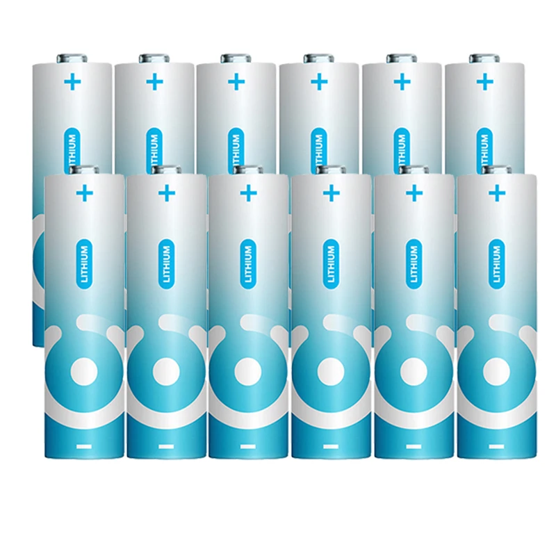 

12PCS 1.5V AA Lithium battery 3000mah NICE LR6 AM3 LiFeS2 dry cell NOT rechargeable for camera toys electric shaver toothbrush