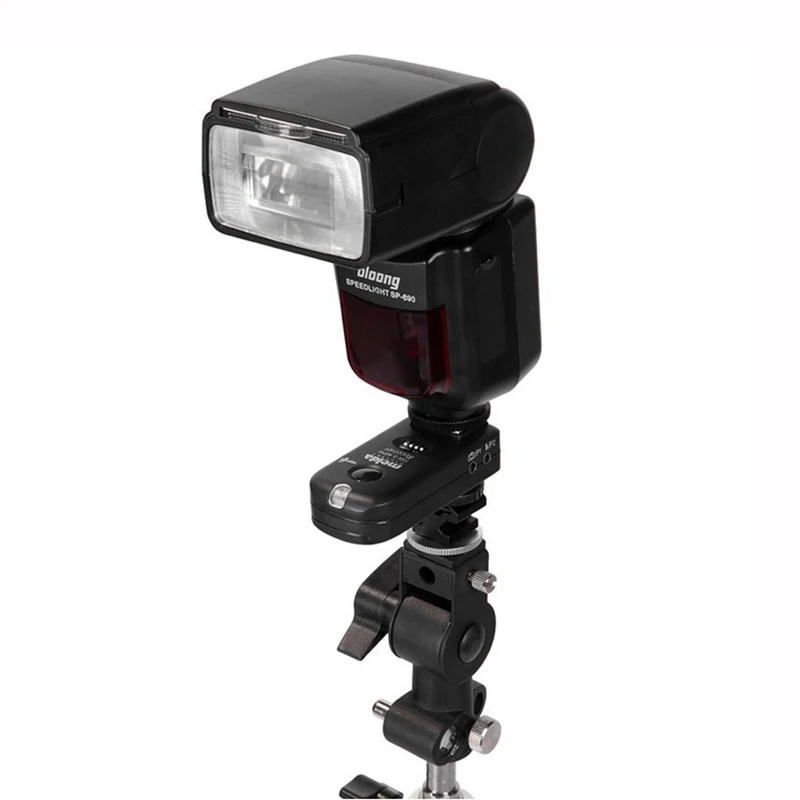 Type D Flash Hot Shoe Umbrella Holder Mount Bracket 1/4 "to 3/8" Screw Adapter for Camera Flash Speedlite LED light Light stand