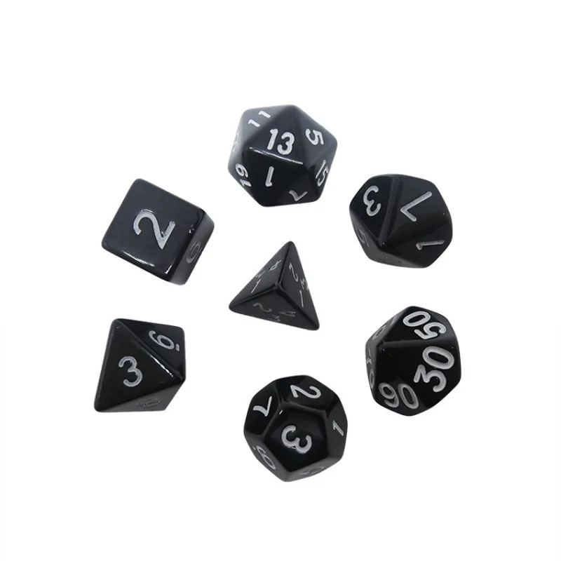 7 шт./компл. и TRPG ИГРА Подземелья и Драконы игра в кости набор DND жизнь калькулятор экран