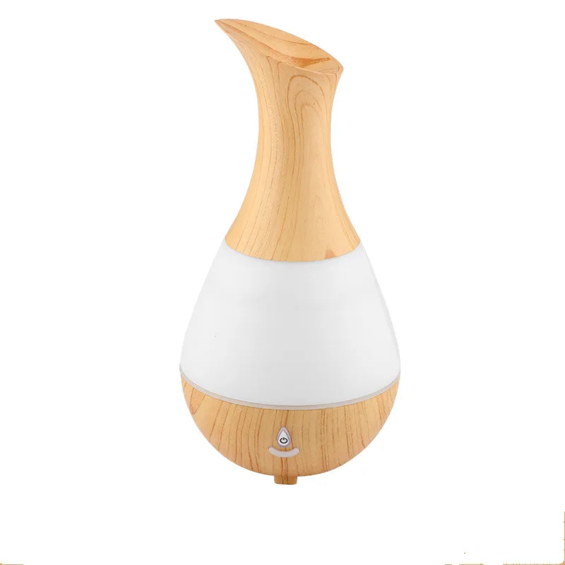 Yellow Wood Grain Версия Bluetooth увлажнитель воздуха диффузор эфирного масла Лампа для ароматерапии Электрический Арома диффузор тумана для дома-дерева - Цвет: Yellow Wood Grain