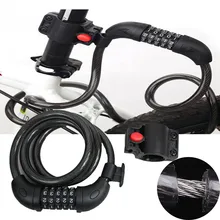 MTB Горный кодовый для велосипеда замок кражи замок Пароль кабель замок со стальным проводом безопасности и выживания Z911