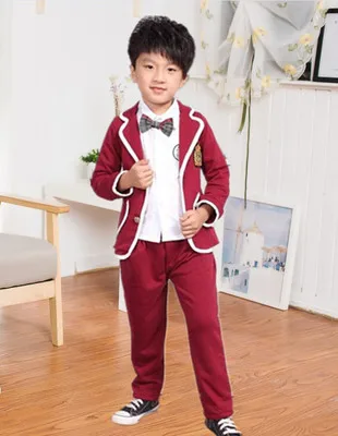 Новая Осенняя униформа, школьные костюмы для детей, школьная форма для мальчиков и девочек, куртка, студенческий костюм в британском стиле