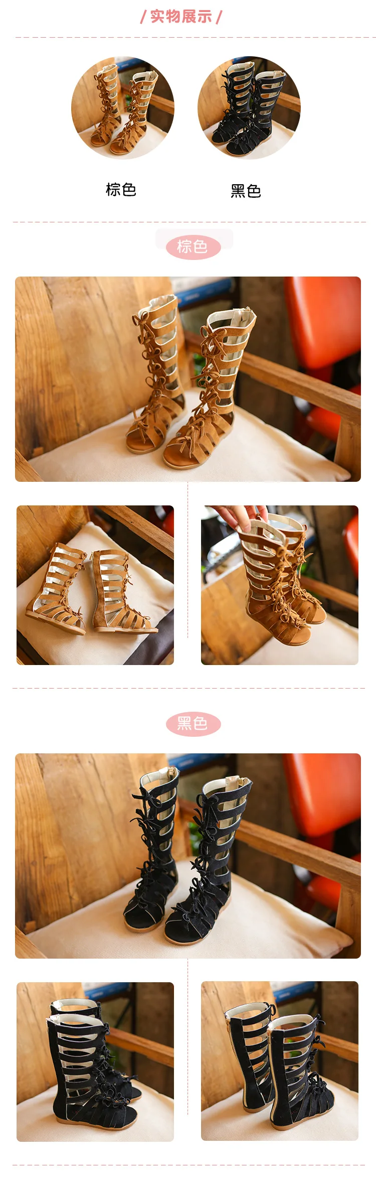Botas de Alto-topo Sapatos de Alta Venda Quente Verão Moda Roman Meninas Sandálias Crianças Gladiador Criança Qualidade Mod. 258164 7 alto-topo meninas sandálias crianças gladiador sandálias criança