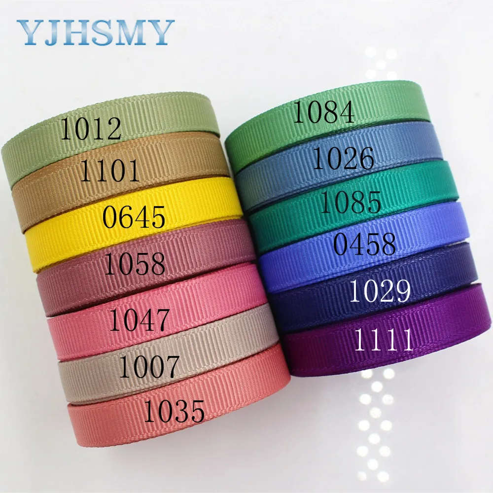 YJHSMY J-17606-L10MM-0458 10 мм ярдов однотонные ленты термопечать grosgrain Свадебные аксессуары