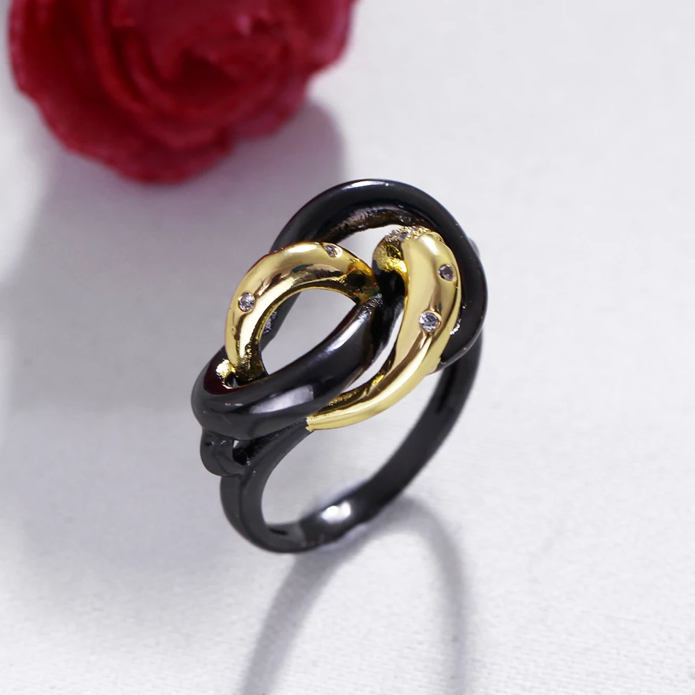 DreamCarnival 1989 Infinity Vintage Rings for Women Blinking CZ Anniversary Gift Anillos Unisex Boy Girls Frauen klingeln SR299