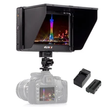 7” DC-70II  Clip-on HD LCD HDMI AV Input 4K Camera Video Monitor Display+Battery+Charger