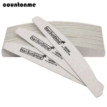 7 pièces Lime à ongles en bois 180/240 papier de verre tampon à ongles bloc émeri conseil professionnel lavable manucure ongles Accessoires outils Lime(China)