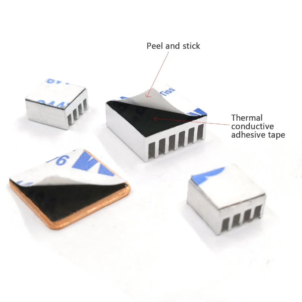 40 шт. набор радиаторов Raspberry Pi алюминиевый радиатор для B + 2 3 медные прокладки