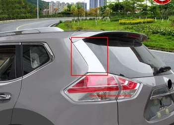 

2016 2pcs/set Accessories fit for Nissan X-Trail T32 Rogue X Trail Stainless Steel Rear Window Spoiler Side Cover Trim