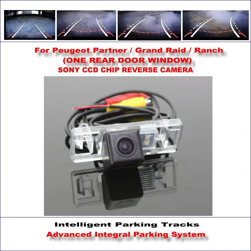 

Rear Reverse Camera For Peugeot Partner / Grand Raid / Ranch / HD 860 * 576 Pixels 580 TV Lines Intelligent Parking Tracks