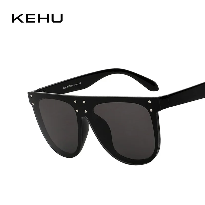 Женские солнцезащитные очки KEHU брендовые с заклепками квадратные|brand women