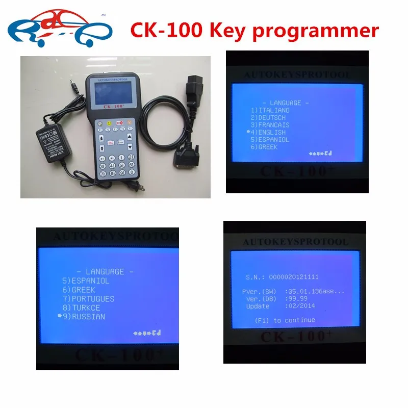 2016 Newly multi-language CK100 key programmer CK-100 V99.99 lastest Generation CK 100 SBB auto key programmer one year warranty