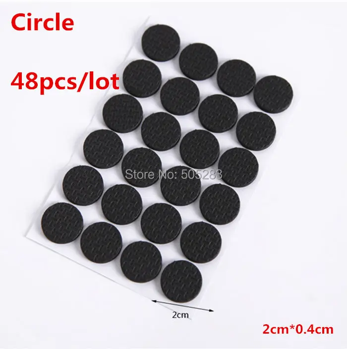 2Set Rubber Antiskid Shockproof Sticker Tape Mute Pads Chair Non slip