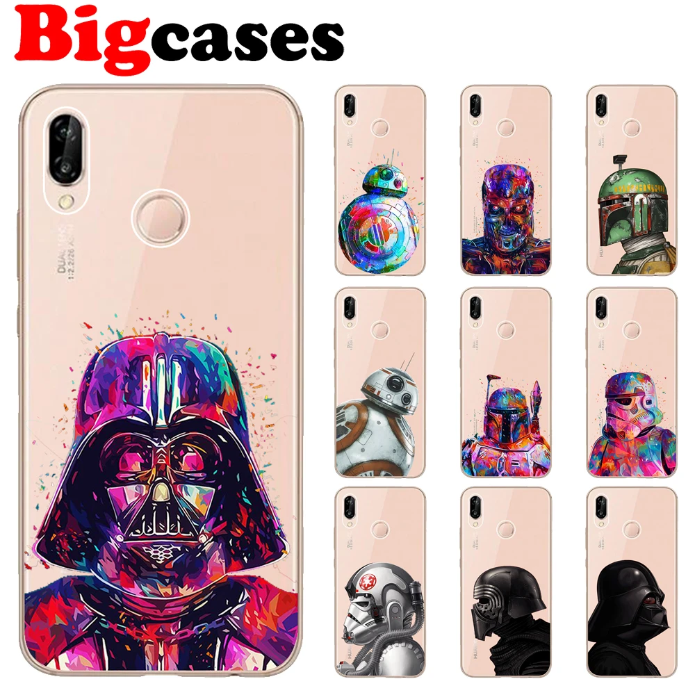 Для Huawei P20 Lite чехол 5 84 &quotМягкий ТПУ силиконовый Nova 3e Coque WALL-E Звездные войны Warrior Funda