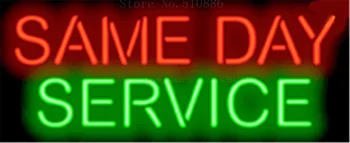 

Same Day Service Car Auto Tube Neon sign Beer Club Handcrafted Automotive signs Shop Store Business Signboard Signage 17"x14"