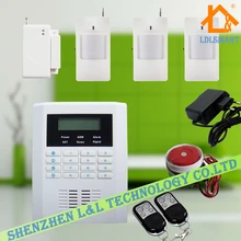 GSM PSTN Двойного Сети Русский Испанский Английский Беспроводная GSM PSTN Сигнализация Главная Охранные Системы Сигнализации с ЖК Клавиатура