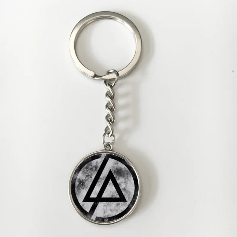 Suteyi, модные, новые, американские, с логотипом Linkin Park, длинные цепочки, держатель для ключей, стеклянный кабошон, подвеска, брелок на цепочке, ювелирные изделия для фанатов