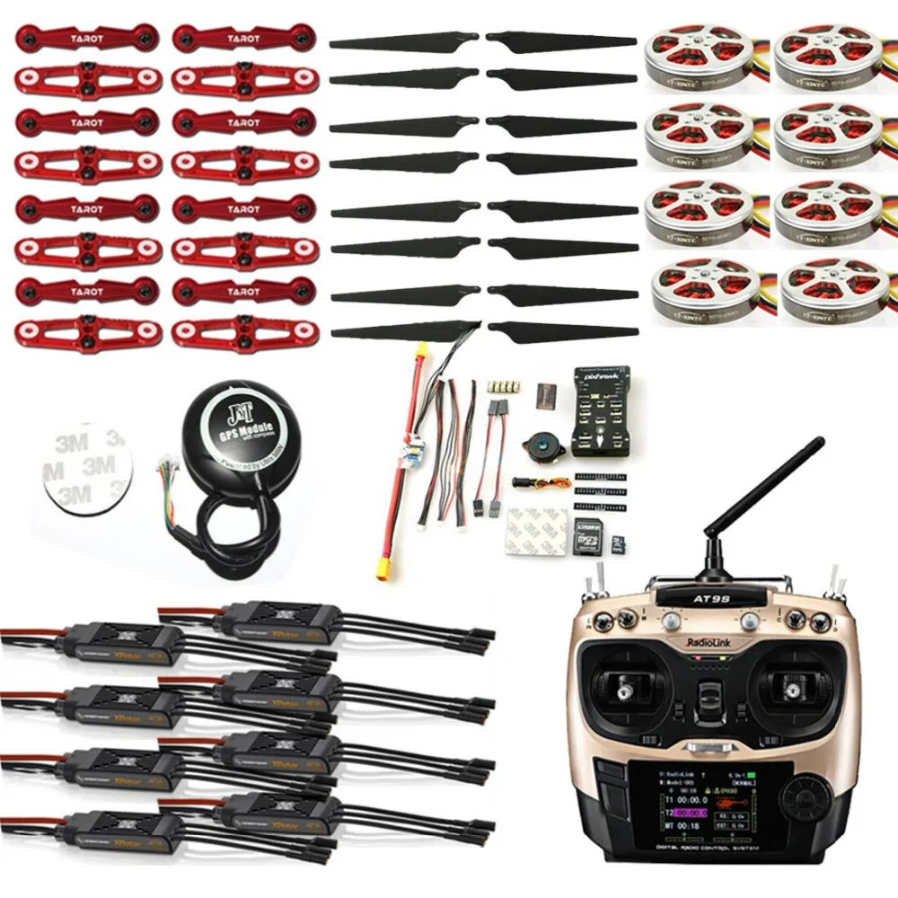  DIY Foldable GPS RC Racer Tarot X8 TL8X000 Pro 8-Axis Frame 350KV 40A PX4 32 Bits Flight Controller