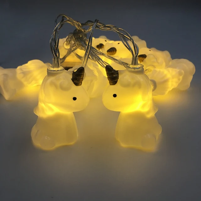 Ledgle Chic Unicorn String Lights Battery Ed Fairy Light Ledgle Chic Unicorn String Lights Battery Ed Fairy Light Decorative Single Lighting Mode