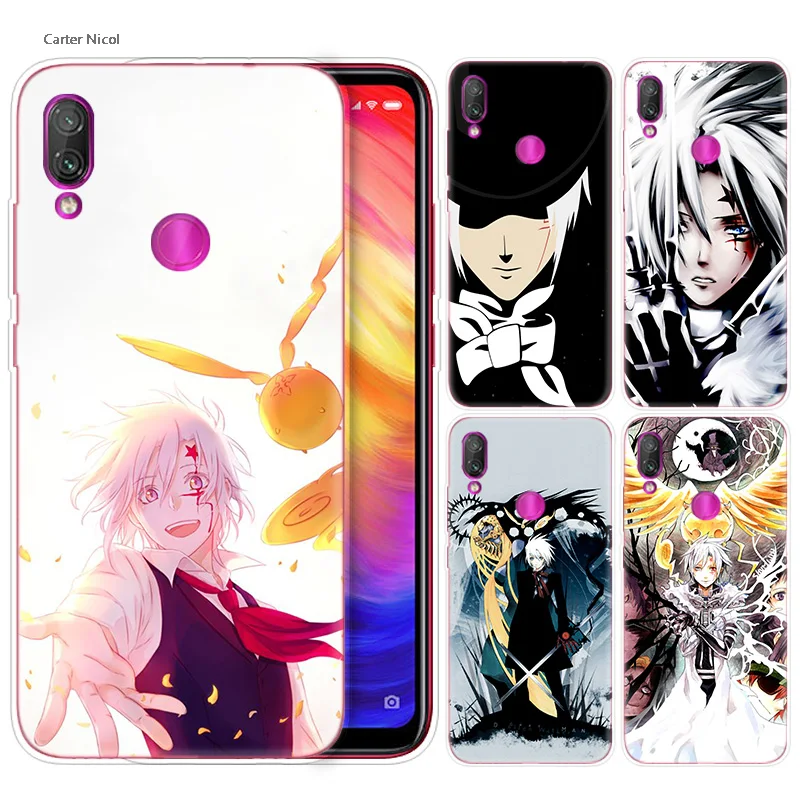 

Silicone Case for Xiaomi Redmi Note 7 6 5 Plus Mi A2 8 Lite Pro Prime Play Phone Cases Cover D Gray-Man anime