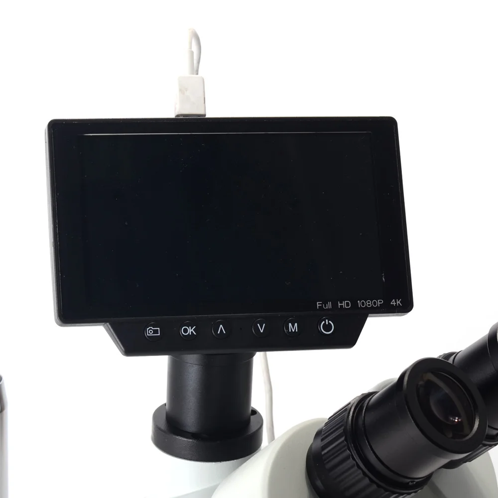 7X 45X 4K Simul Focal microscopio digital para electronica Тринокулярный Стерео микроскоп 16MP HDMI ЖК монитор