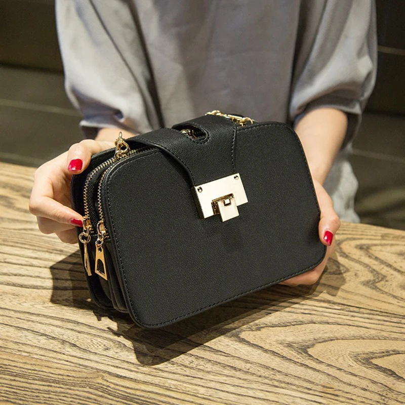 

Fashion Women Shoulder Bag Chain Flap Designer Crossbody Bags for Women Handbags Pu Leather Ladies Small Messenger Bag WBS589-2