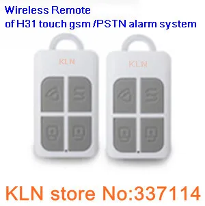 

Wireless Remote Key chain Control Arming/Disarming /Sos Alarm System KLN-H31/H32A/H21B/h38 and as new Camera buglar console.