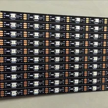 10 шт./лот Черный PCB 0,5 м длинные WS2812B 16 светодио дный s светодио дный жесткая свет, DC5V вход; не водонепроницаемый