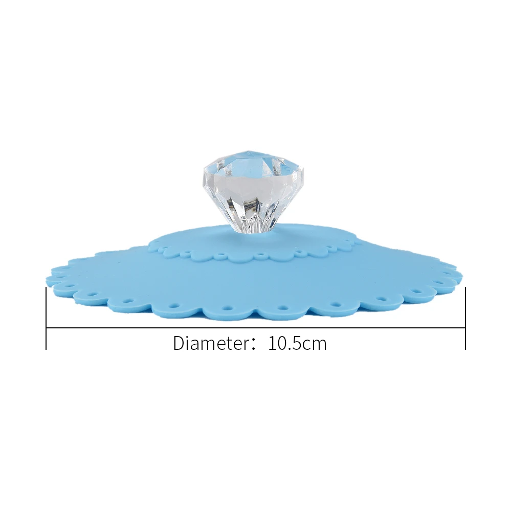 Еда-класс силиконовая крышка для чашек многоразовые бриллиантовый чехол термостойкая безопасный Термальность изоляционное Уплотнение Крышка для бутылки, Герметичная Кружка-пыле B4
