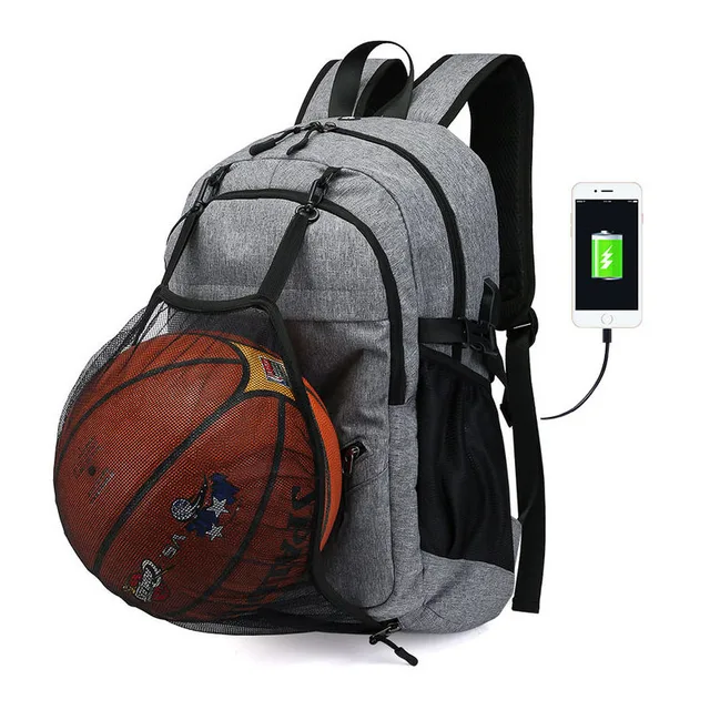 Gykz Student Basketball Gym Sport Backpack Large Capacity Fitness Travel With Usb Charge Outdoor Rucksack Hy262 In Bags From Sports