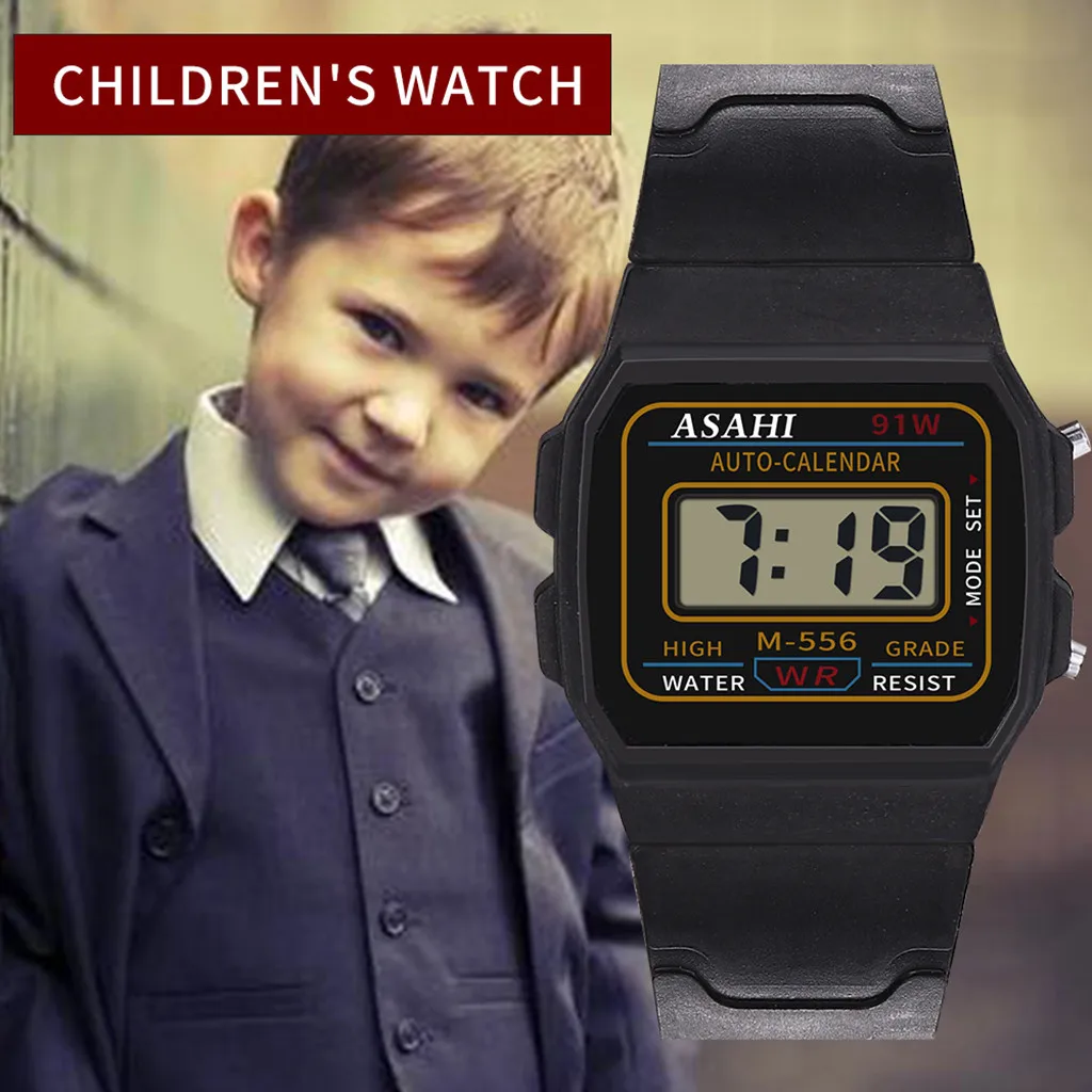 

Luxury Children Analog Digital Sport LED Waterproof Wrist Watch New Kol Saati Horloge Kinderen Clock Children Sports