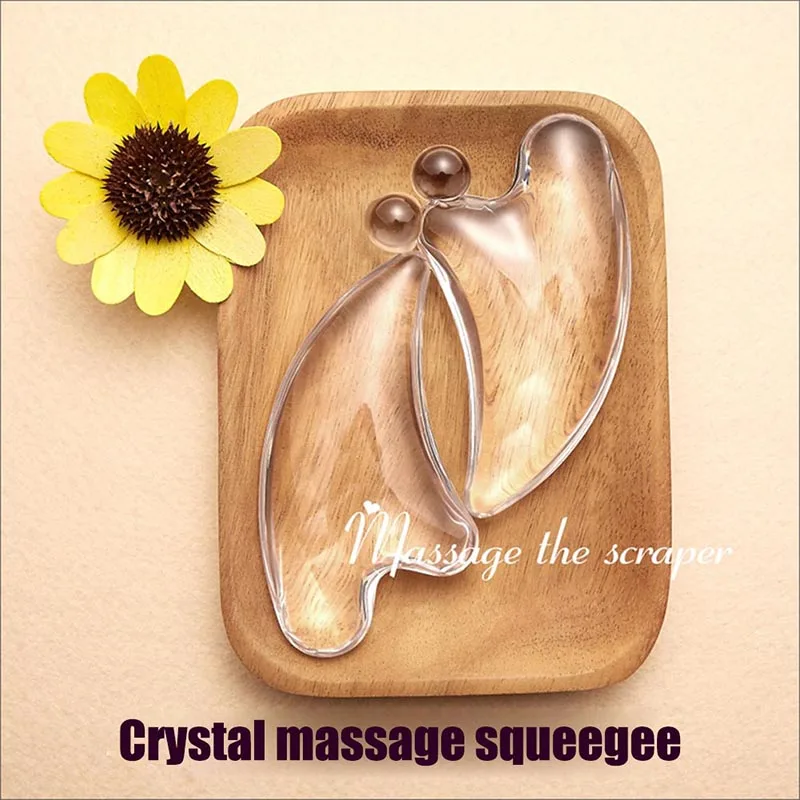 

Crystal Scraping Board Natural Resin Facial Massage Tools for SPA Skin Care JS88