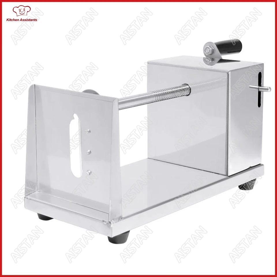 ST02 Manual Spiral Potato Slicer Chips Cutter Kitchen Vegetable Tools Food Processor Stainless Steel manual tornado stainless steel spiral potato slicer chips cutter kitchen vegetable tools zf