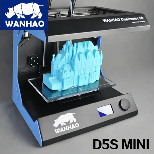 Китай поставщик Wanhao D5S мини 3D цветной лазерный принтер машина с PLA ABS нити дешевая Заводская цена высокое качество