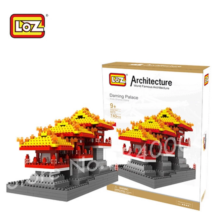 

740pcs LOZ Blocks Diamond Building Mini Toys Kits Children's intelligence development Daming Palace of China DIY 3D Gifts