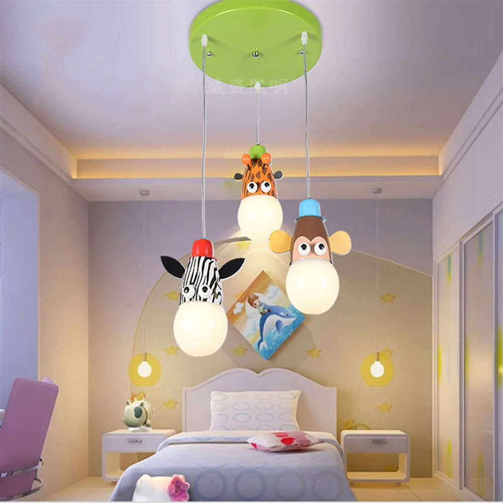 Hghomeart Cartoon Animal Led Modern Lighting Chandeliers Baby Room Hghomeart Cartoon Animal Led Modern Lighting Chandeliers Baby Room Highlight Chandelier Ceiling Kids 110v 220v In Pendant Lights From