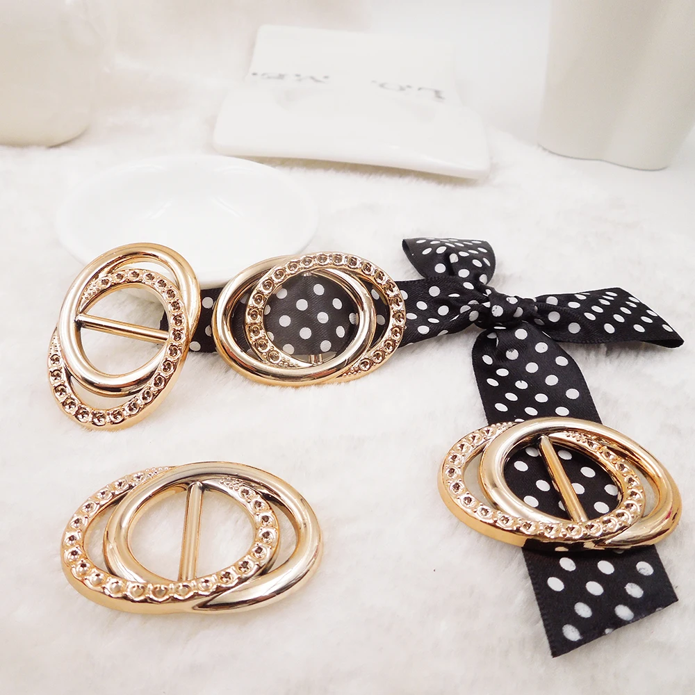 

47/31mm,15pcs uv plated rose gold no fade ribbon buckles acessories Invitation Ribbon Slider Headband Hair Clip DIY