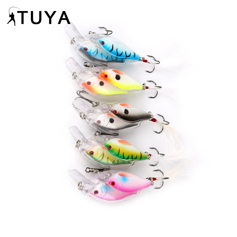  TUYA fish school Baitball Fishing lure Wobbler Minnow 7cm 12.3g Jerkbait 3D eyes Hard Artificial Ba