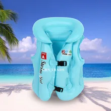 2016 Children Student PVC Inflatable Life Vest Buoyancy Thick Swimming Baby Beginners Swim Vest Sport Water Life Jacket Swimsuit